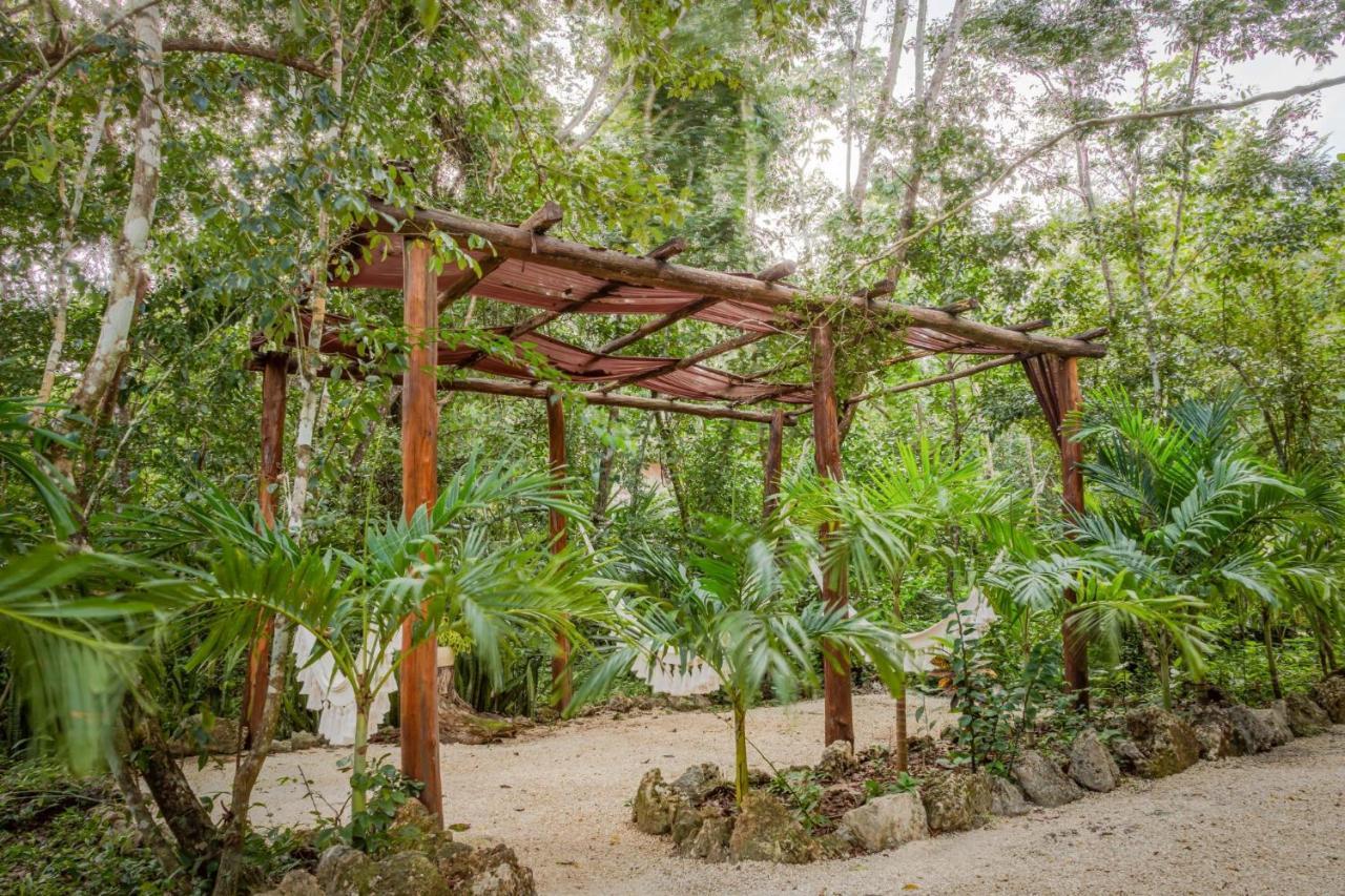 Madre Tierra Eco Habitat Pensionat Puerto Morelos Exteriör bild
