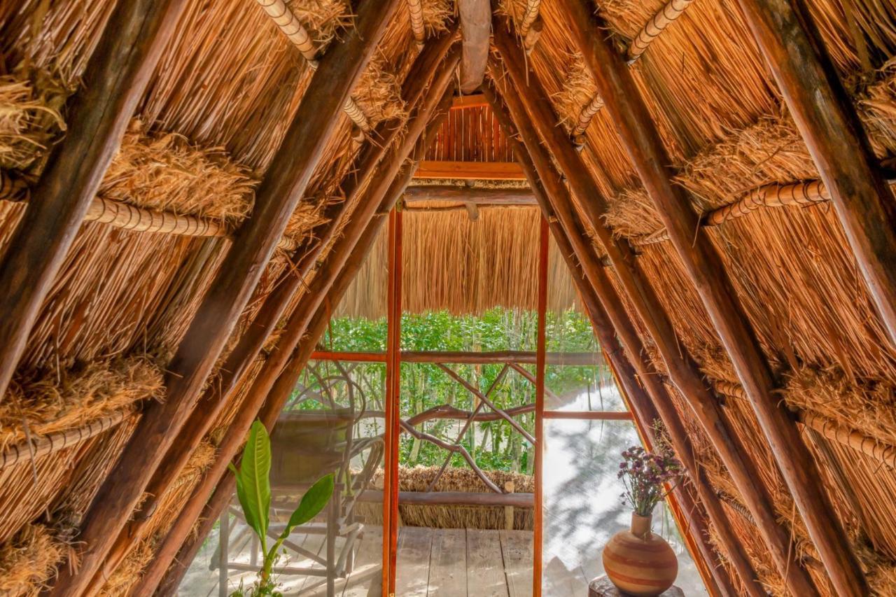 Madre Tierra Eco Habitat Pensionat Puerto Morelos Exteriör bild
